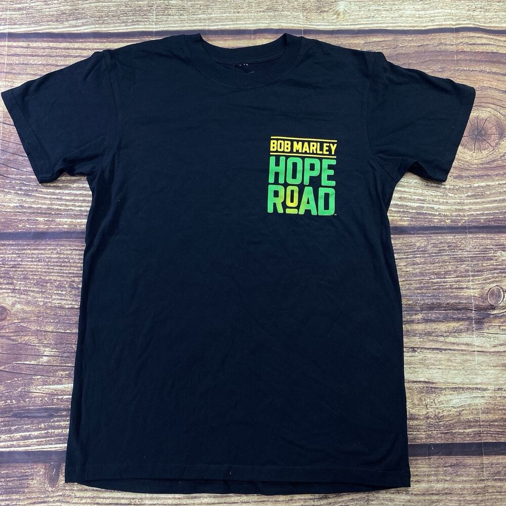 Men's Graphic T-Shirt Bob Marley Hope Road Size Medium
